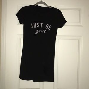 Women’s black mini dress